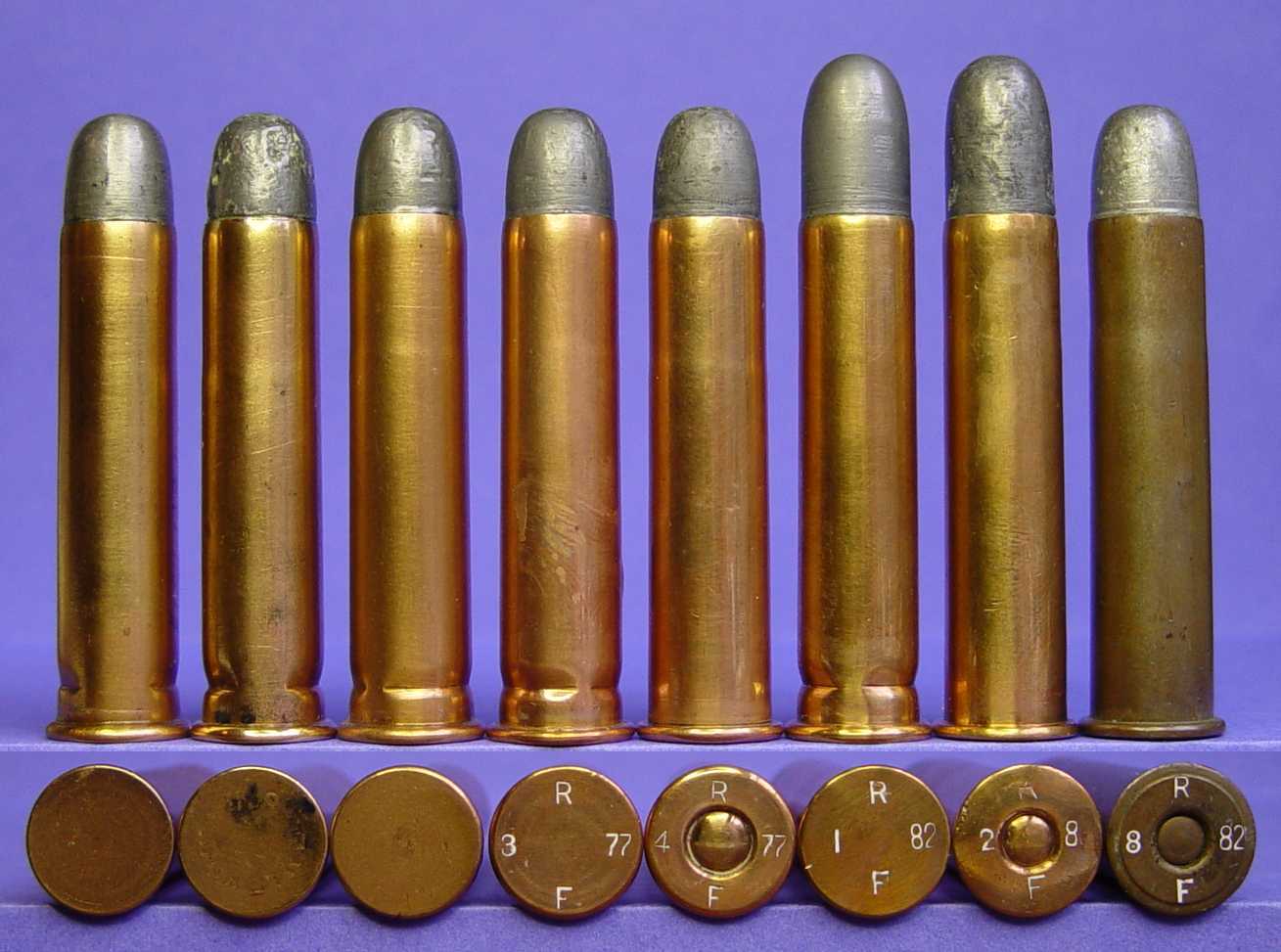 Someone asked about the 45-70 cartridges with the crimp on the lower portio...